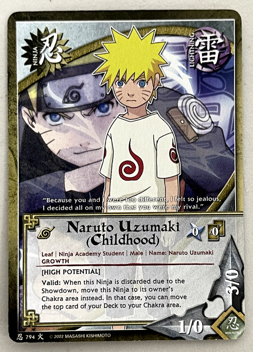 NARUTO漫画 Naruto CCG - #794 - Naruto Uzumaki (Childhood) - 1st Edition