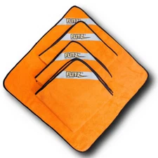 FLITZ Thick & Thirsty Microfiber Cloths - 4-Pack-Hunter Orange 16"x16" SIZE