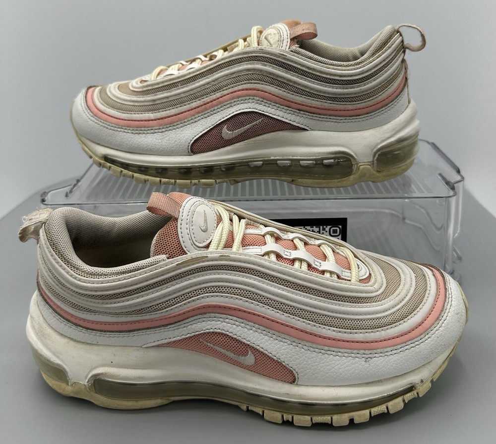 Nike Air Max 97 Bleached Coral White Women's Size 7 921733-104