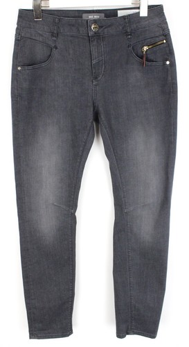 Mos Mosh Nelly Favourite Jeans Damen W30 Stretch Organisch Neu Slim Fit Grau