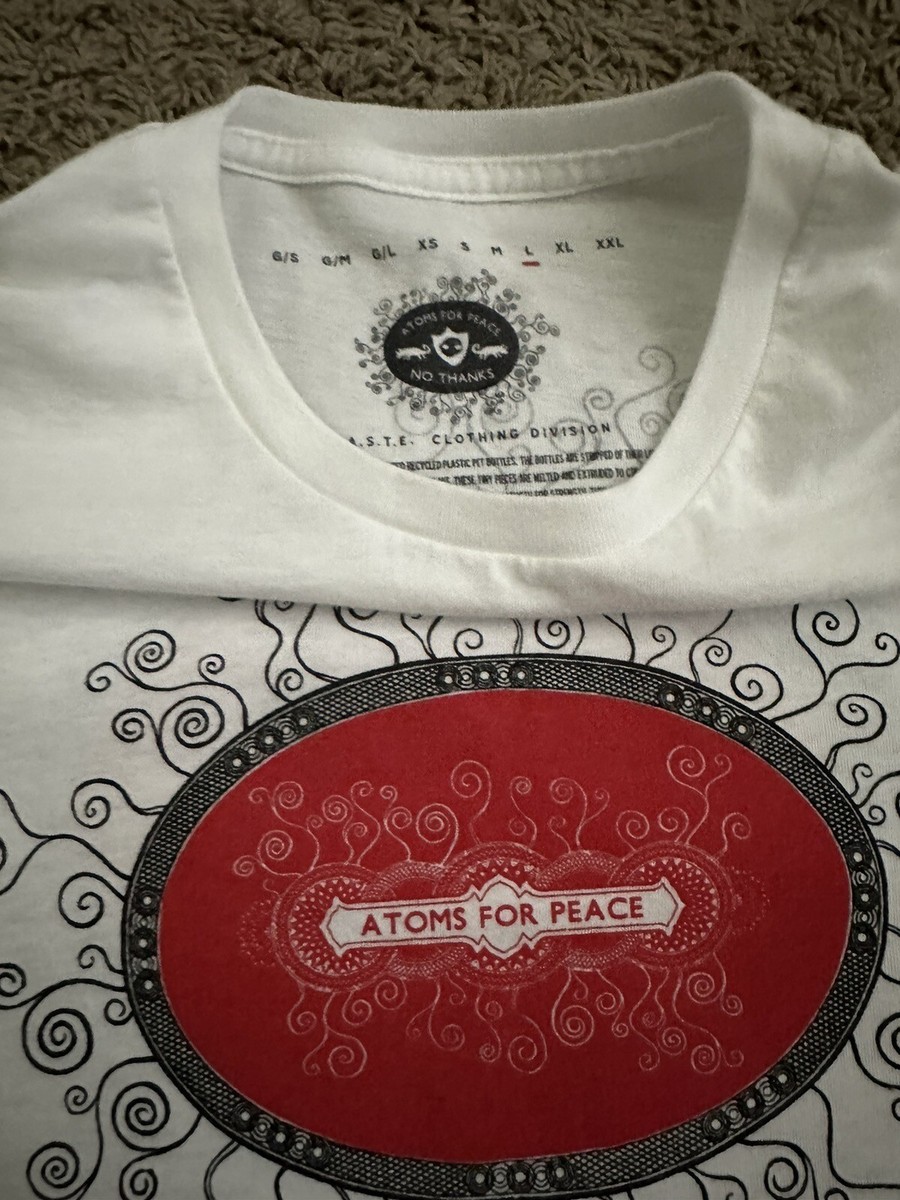 Atoms For Peace W.A.S.T.E. 2010 Tour T Shirt Thom Yorke Atoms For Peace W.A.S.T.E. 2010 Tour T Shirt Thom Yorke
