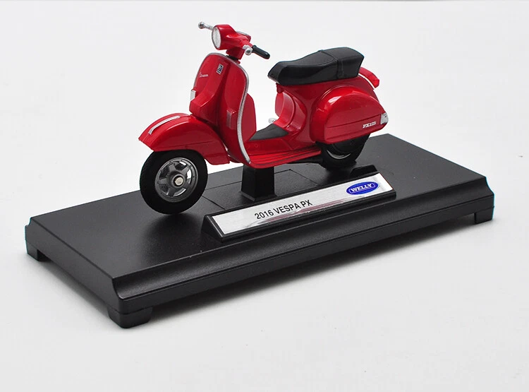 Welly 1:18 Vespa 2016 PX MOTORCYCLE BIKE DIECAST MODEL Toy NEW IN BOX Red - Image 3 of 4