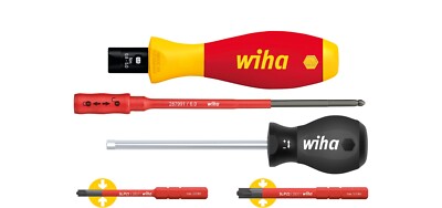 Wiha 38074 TorqueVario -S 5-teilig VDE Slim Elektriker Drehmomentschraubendreher Set