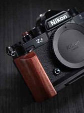 Camera Wood Hand Grip Holder Quick Release L Board Metal Base For Nikon ZF Z-F