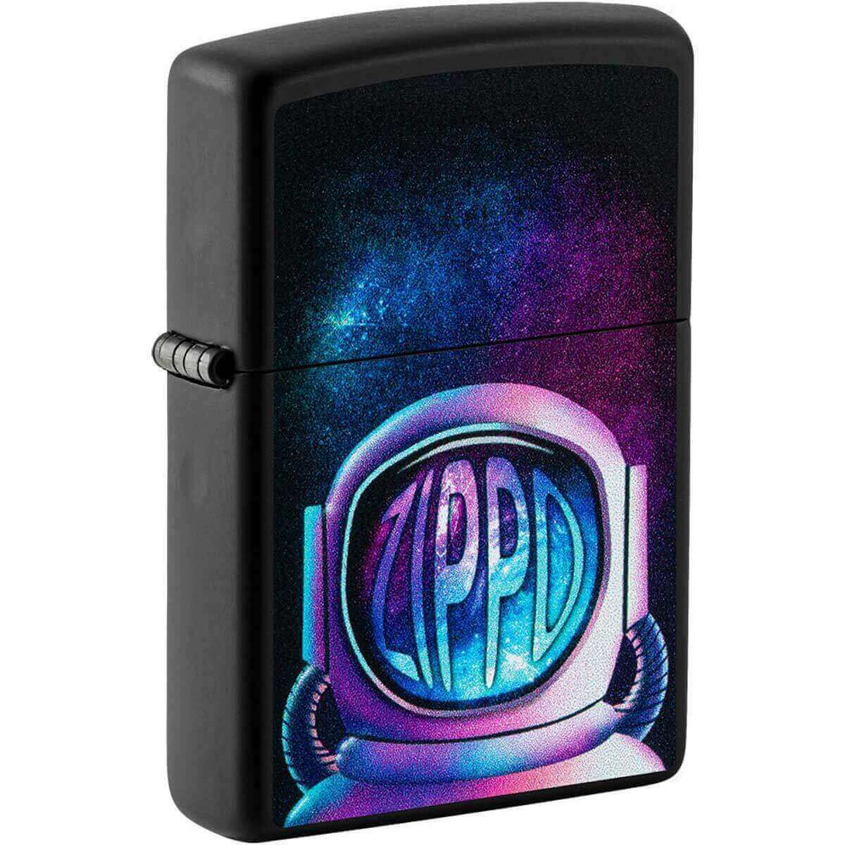 Zippo Windproof Lighter Zippo Astronaut Design Matte Black 49773