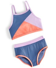 ID IDEOLOGY Big Girls 2-Pc. Colorblocked Swimsuit Multicolor PICK SIZE