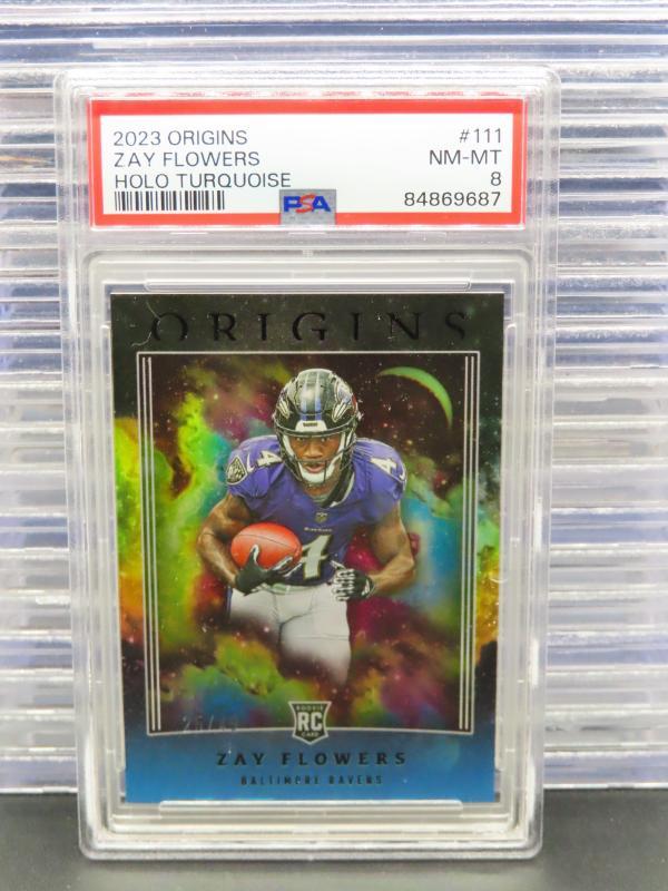 Zay Flowers Panini Origins #111 Holo Turquoise