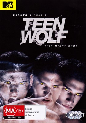 Teen Wolf : Season 3 : Part 1 (DVD, 2014, 3-Disc Set) Tyler Posey Dylan O Brien