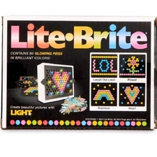 Lite Brite Basic Fun! 02216 Mini, Light Up Drawing Board, Mini LED Drawing Board