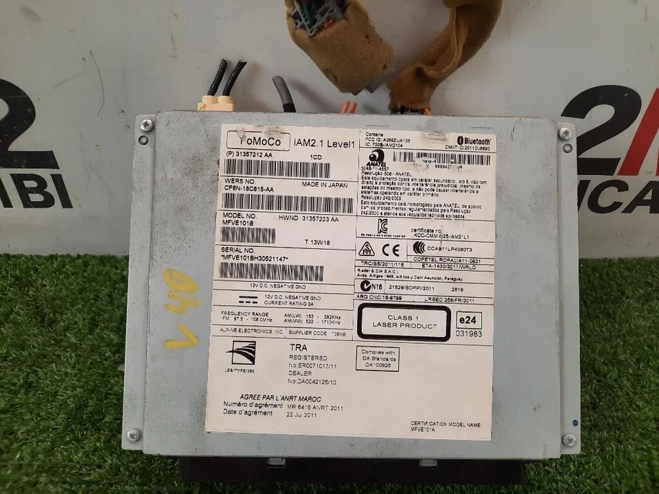 AUTORADIO MP3 PER VOLVO V40 Serie 31357212AA (12>15) - Immagine 2 di 3