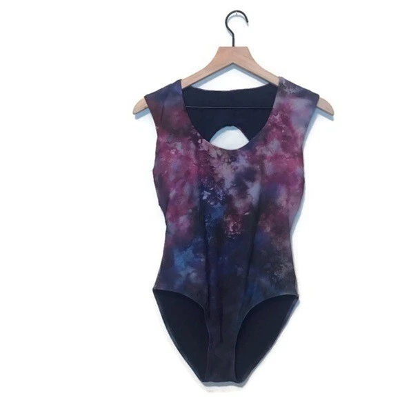 Athleta Supernova Tie Dye Galaxy Strappy One Piece Swimsuit Size XS - Image 2 of 4