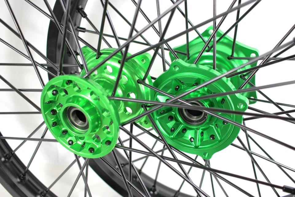  Juego de ruedas máquina CNC Kawasaki KX250F KX450F 2006-2018 19/21" Foto 4 de 4