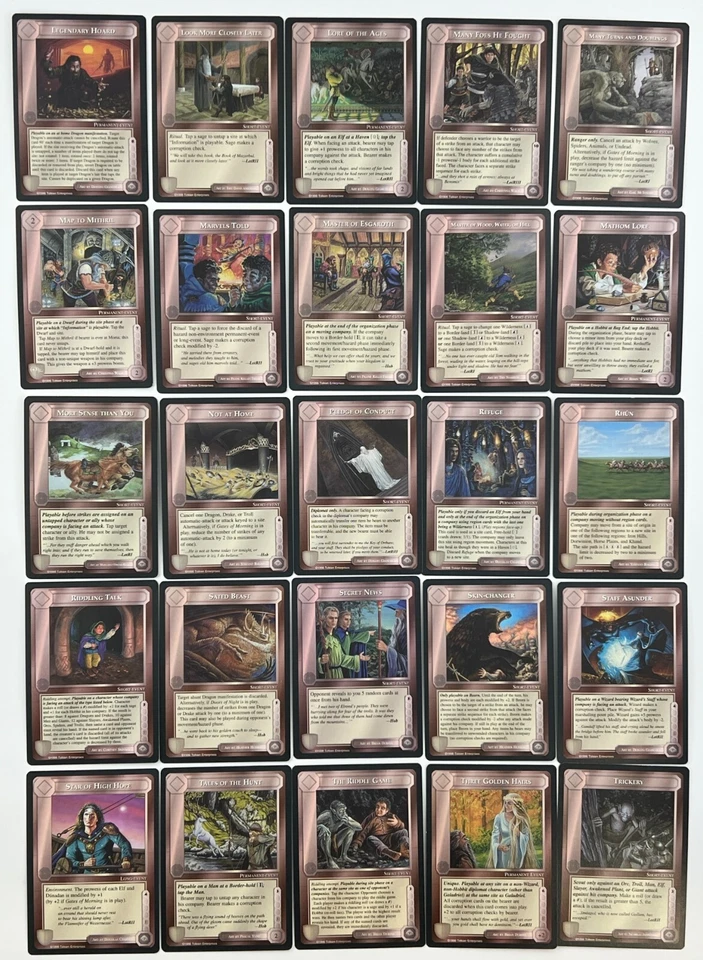 Middle Earth CCG: The Dragons 1996 Complete Set NEAR MINT LORD OF THE RINGS (B) - Image 3 of 4
