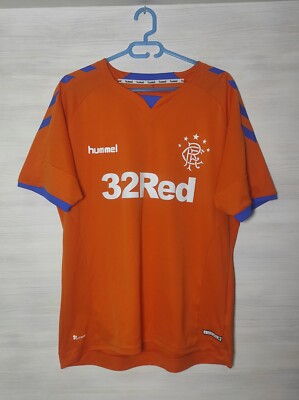 Maillot Extérieur Rangers 2018/2019 Hummel - Taille XXXXL, Blanc, Très Bon état