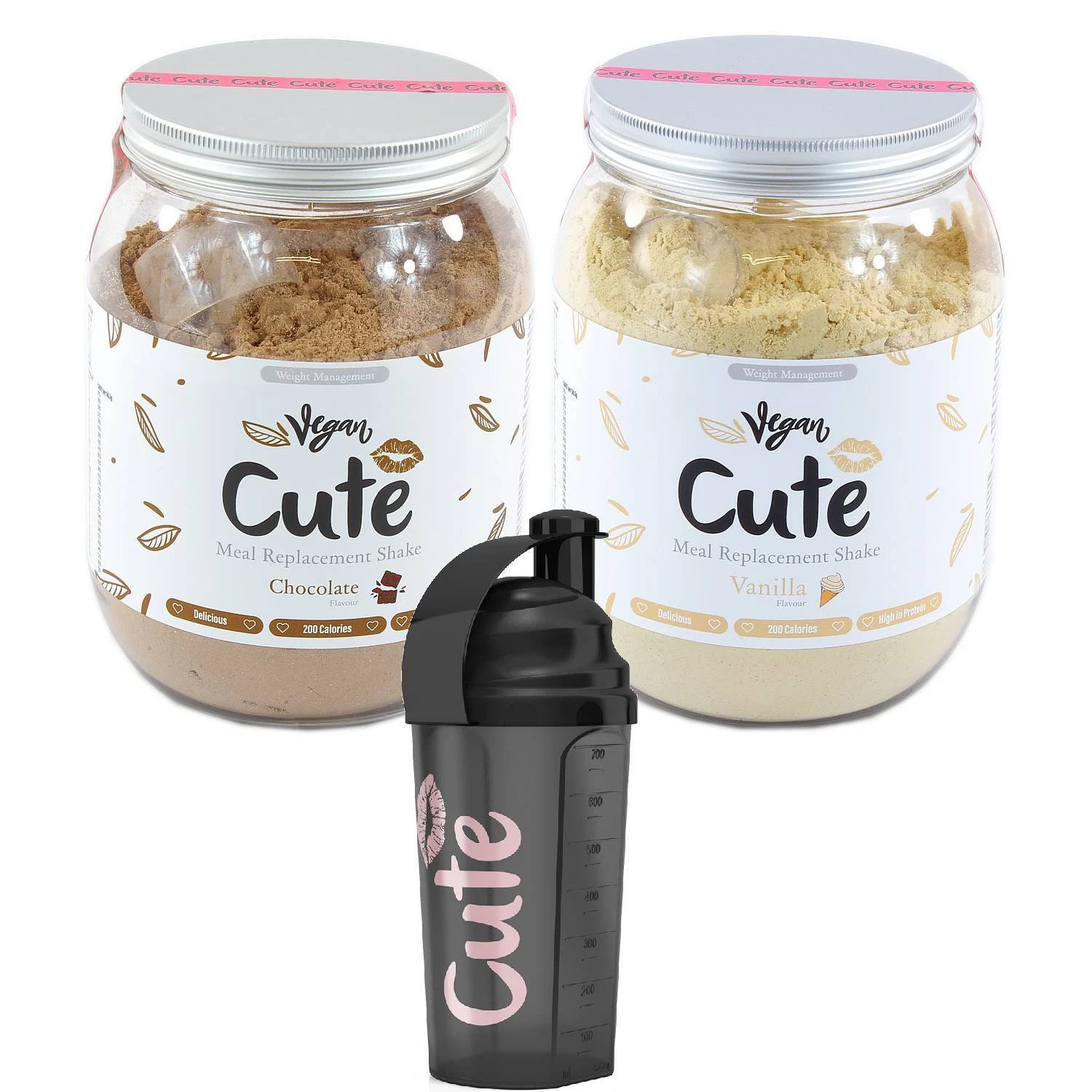 Cute Woman Vegan Meal Replacement Shake 2 x 500g Diet Protein with Cute Shaker
Opens in a new window