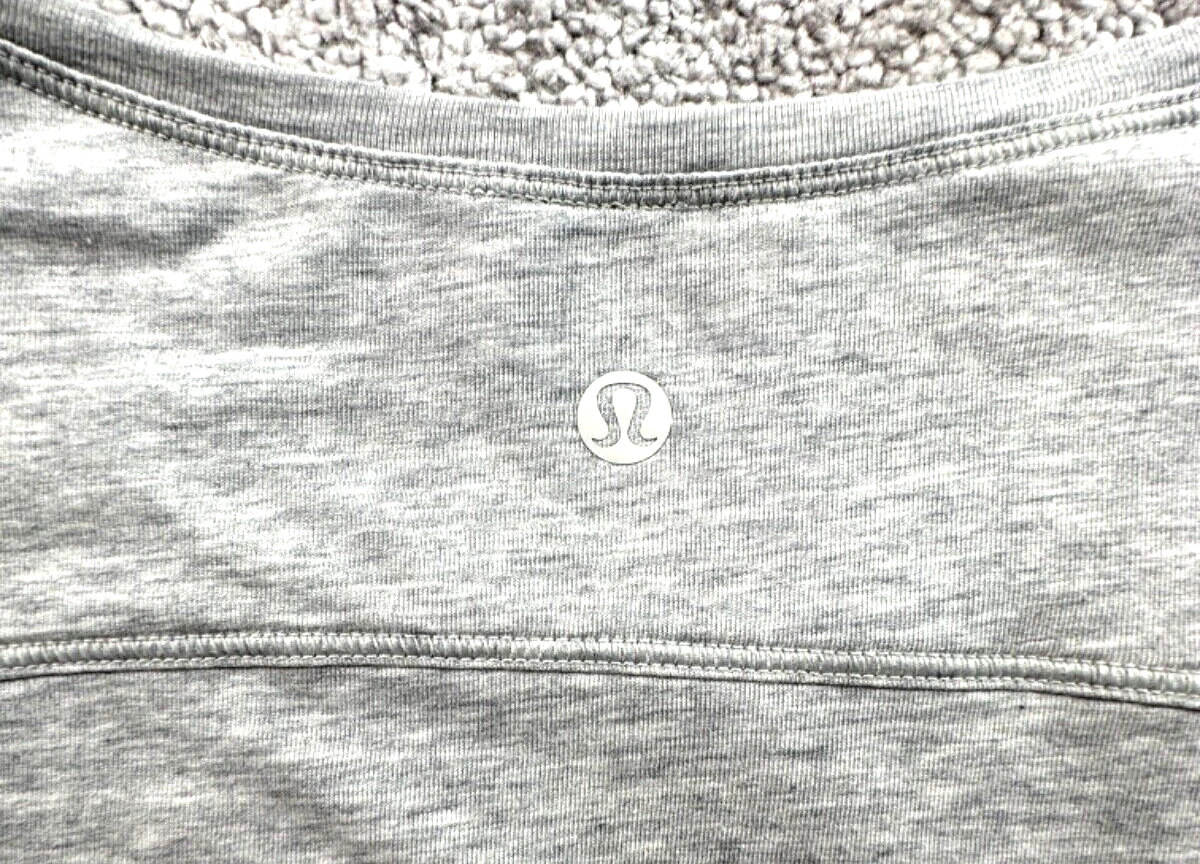 lululemon to the point long sleeve heathered core asymmetrical shirt