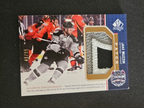 2014-15 UD SP GAME USED JAKE MUZZIN SS-JM #ed 49/99 STADIUM SERIES PATCH