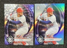 Juan Yepez 2022 Bowman Platinum Ice Foil Parallel RC #74 - Cardinals + Base
