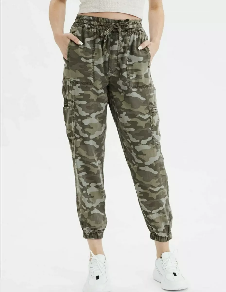 American Eagle AEO Camo Cargo Slouchy Joggers Pants XS