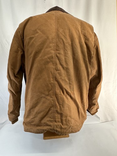 Gravel Gear Men's Washed Duck Chore Coat - Brown, 2XL Jacket work wear - Picture 9 of 17