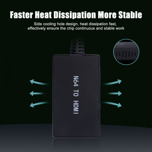 N64 To HDMI Converter HD Link Adapter Cable For Nintendo Gamecube NES SNES US - Picture 3 of 12