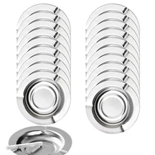 20-pack Stainless Ashtrays,Ash Trays for Smokers,Ashtray for Patio,Disposable...