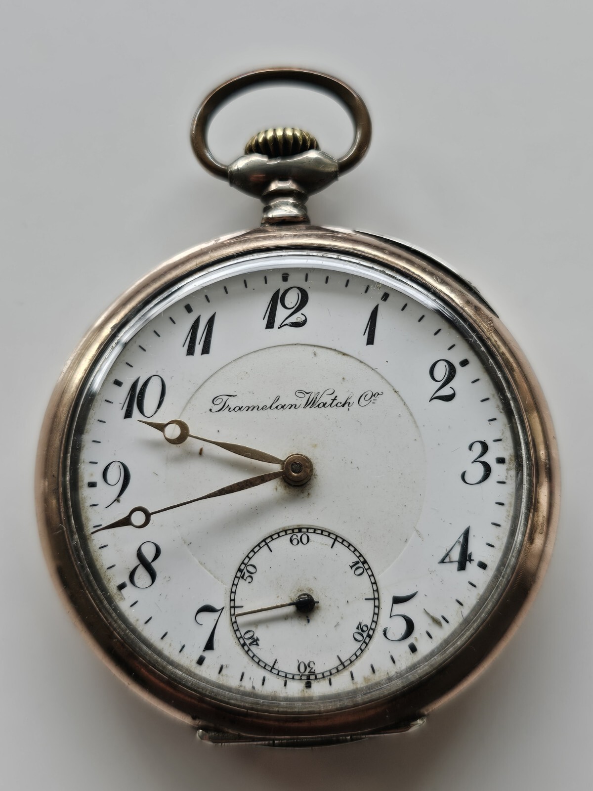 Image of Tramelan Watch Co. Antike 0 800 Silber  Taschenuhr Pocket Watch 2-6