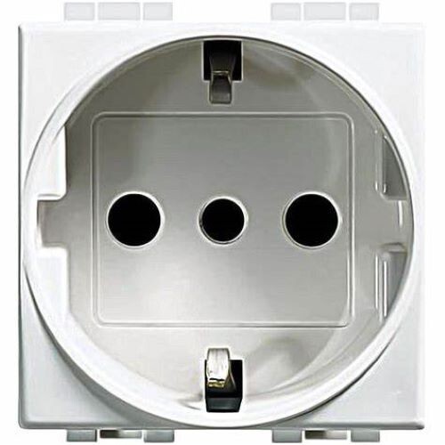 presa 2P+T 16A 250Va.c.contatti laterali di terra per spine - Bticino C4140/16