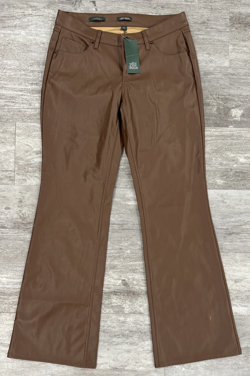 Flared Leather Pants for Women for sale | eBay