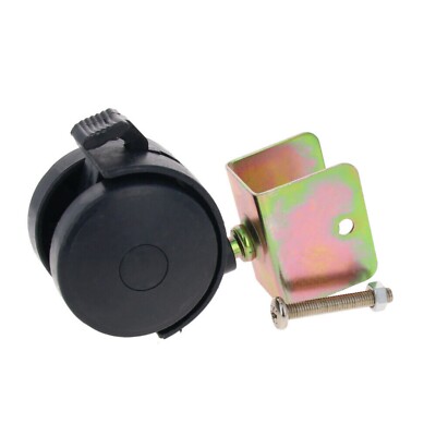 1/2/4Pcs Strollers Wheel 1.5/1.8/1.85/2'' Plastic Wheel Rotating Brake+Splint