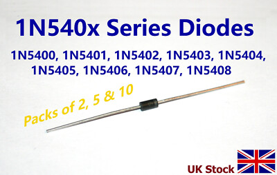 1N540x Diodes, 1N5400 1N5401 1N5402 1N5403 1N5404 1N5405 1N5406 1N5407 ...