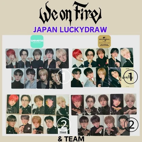 &TEAM We on Fire 3rd EP JAPAN Luckydraw Official Photocard andteam