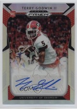 2019 Panini Prizm Draft Picks Silver Terry Godwin II #245 Auto qh5