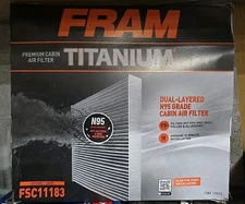 FRAM TITANIUM FSC11183 PREMIUM CABIN AIR FILTER