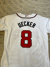 Bob Uecker Milwaukee Braves Nike Authentic Stitched 8 Jersey White Size M