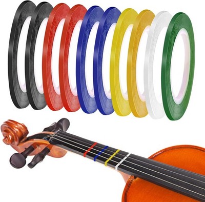 10 Rolls Violin Finger Guide Stickers, 216 FT Cello Tape Fingering... 