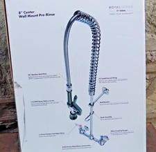 Krowne 17-202WL Pre-Rinse Faucet Deck Mount Single Hole NSF Royal Series NIB