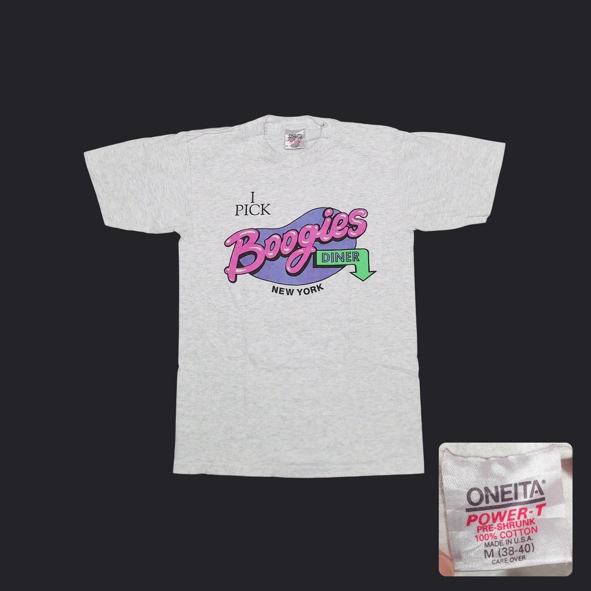ONEITA Bruegger's Bagel Bakery Tシャツ 80s Vintage 90s Boogies Diner New York T-Shirt Oneita Single Stitch