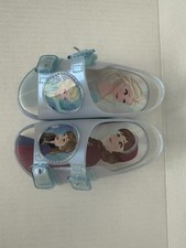 Disney Toddler Girl s Frozen Elsa Anna Jelly Shoes, Size 7