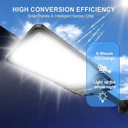 Commercial Solar Street Lights Outdoor Dusk to Dawn Solar High Bright Aluminum - Picture 9 of 14