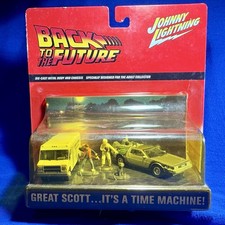 Vintage Johnny Lightning Back To The Future Great Scott Time Machine Diorama Nib