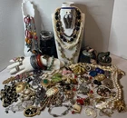 VTG Large Lot of Signed Eclectic Costume Jewelry 106 Pieces w/ Sterling 44g