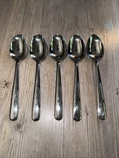 Splendide STRAND Tablespoon Lot Of 5 Stainless 18/8 Flatware Silverware Korea