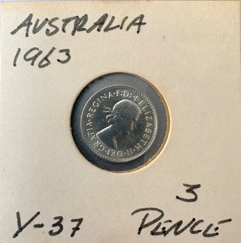 1963 Australia Threepence — photo from the most recent tracked eBay sale