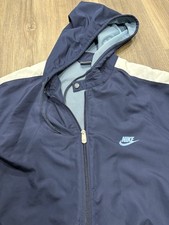 Vintage 90s Nike Side Swoosh Navy Zip Up Hooded Winter Jacket Men  s Size XXL