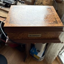 Rarissime Gramophone CD électrifié by Philips boite en bois complet vintage