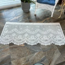 Heritage Lace Window Valance RN 86037 62 x 29 Ecru Scalloped