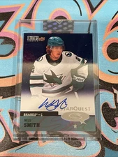 Will Smith Rookie Auto 2024-25 Upper Deck Clear Cut San Jose Sharks (CH)