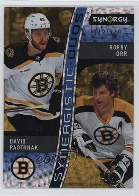 2023 Synergy Synergistic Duos Star-Legend Gold David Pastrnak Bobby Orr HOF ki6