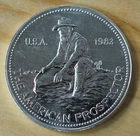 1983 Engelhard American Prospector 1 oz 999 Fine Silver Round - FREE SHIPPING!